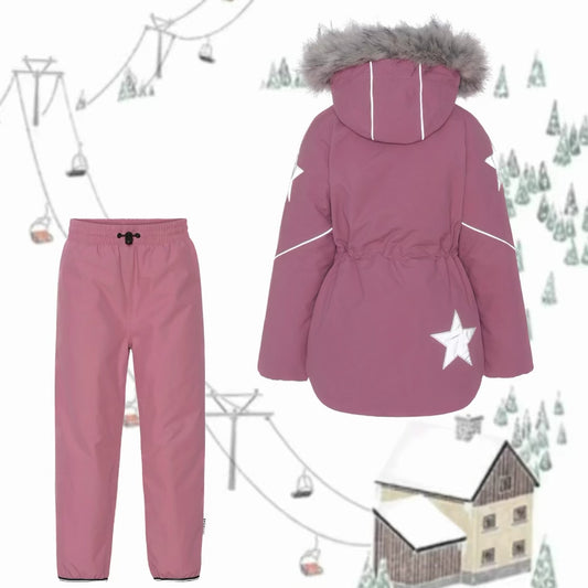 Rose reflecting star skiwear